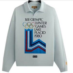 Kith Olympics Lake Placid 1980 Sweatshirt Polo - Size Small